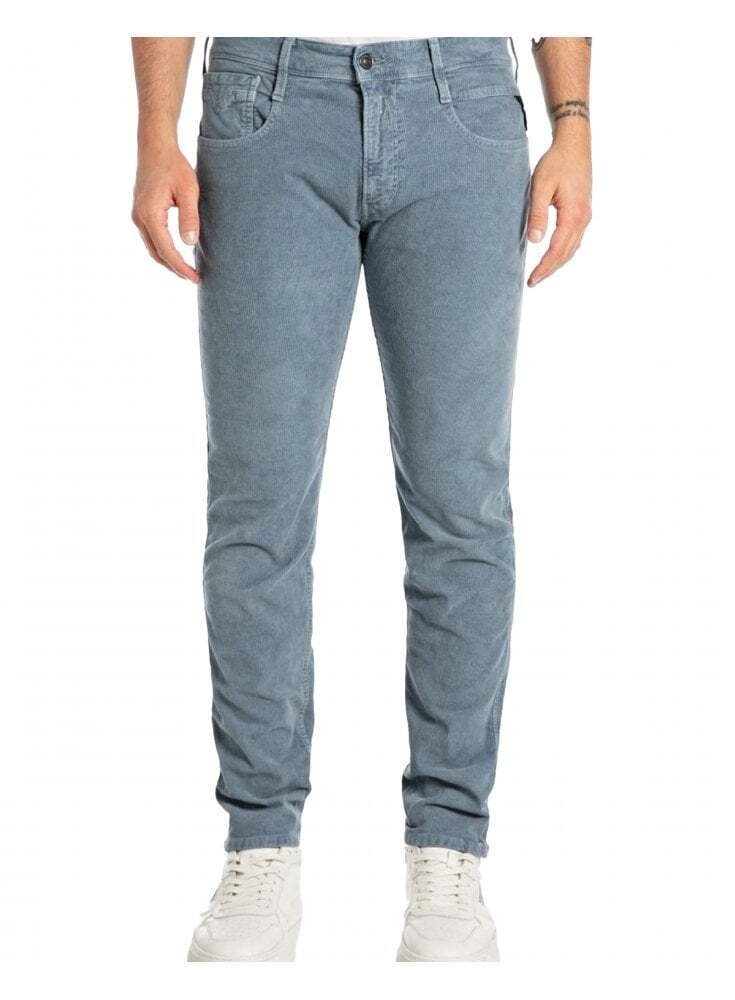 Джинсы Replay Джинсы Replay Anbass schmale Passform Baby Kordel Стрейчевые джинсы hellblau 55190₽