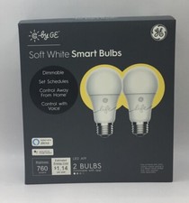 C by GE A19 Smart LED Bulbs A19 Soft White Light Bulbs Works with Alexa 2 Pack