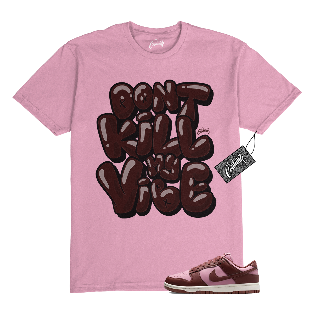 T shirt Dunk Dark Pony Elemental rosa bassa Next Nature abbinata DKMV