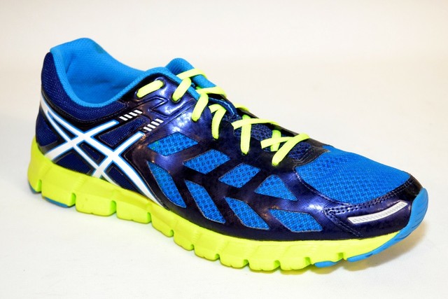 bright yellow running shoes