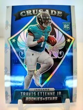 TRAVIS ETIENNE JR. #/50 Blue PRIZM 2021 Panini Rookies &Stars CRUSADE RC ROOKIE