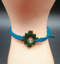 Unisex Inca Chakana Woven Macramé Thread Nat...