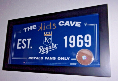 KC Royals The Kids Cave est 1969 Royals Fans only Kauffman Stadium Dirt steiner