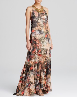 slim fit dress slacks Zenzi Jungle Ordy Smocked Midi Dress Black-Tan / L by Sugarlips main image 0