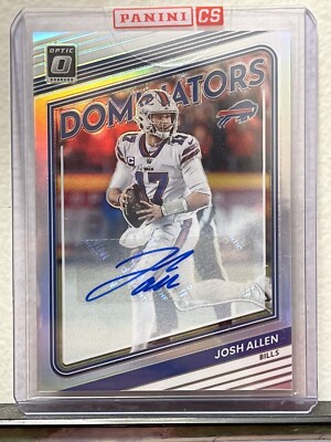 2022 Panini Donruss Optic Josh Allen Silver Dominators Auto 7/49 SP D-1 2024 MVP