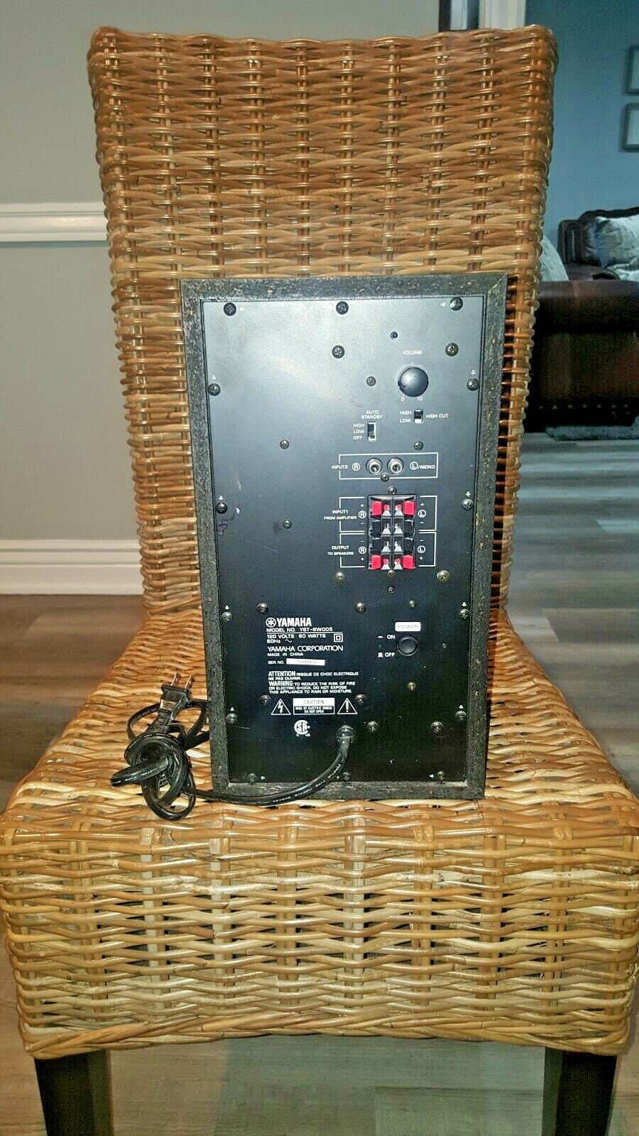 Yamaha YSTSW005 Powered Subwoofer eBay