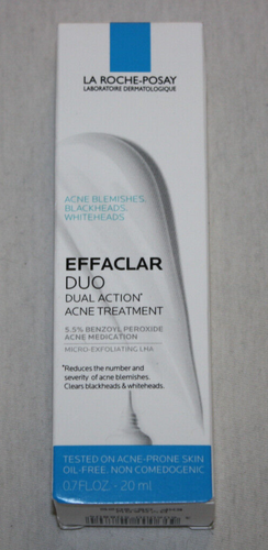 La Roche-Posay Effaclar Duo Dual Action Acne Treatment 0.7oz./20ml EXP 12/2025