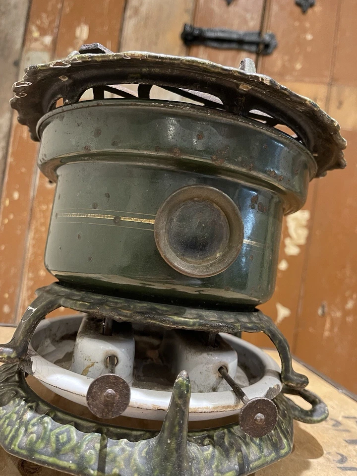 Antique Georg Haller Ottensen Hamburg D.R.G 3191 Enamel Kerosene Stove Petroleum - Image 4 of 4