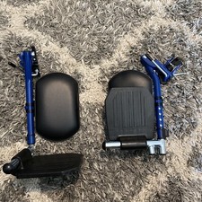 Medline Medline Wheelchair Leg Rest Elevating Leg Rest Blue WCA806985HCH2 SB