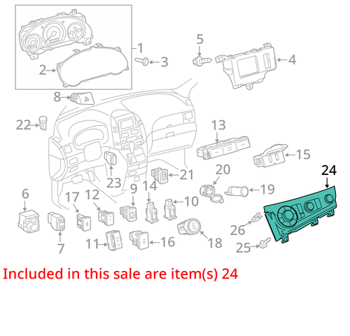 Temperature Control Front Control Fits 11-14 SIENNA 1977294 - Picture 3 of 8