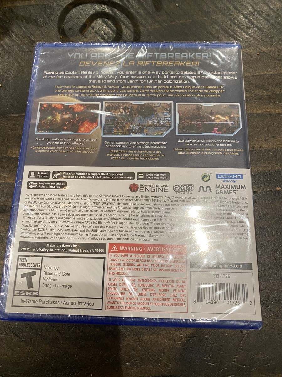 The Riftbreaker - Sony PlayStation 5 Brand New/Sealed 814290017262