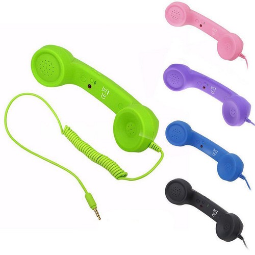 3.5mm Retro Radiation Proof Telephone Hand Set Phone Receiver for Android - Picture 1 of 22