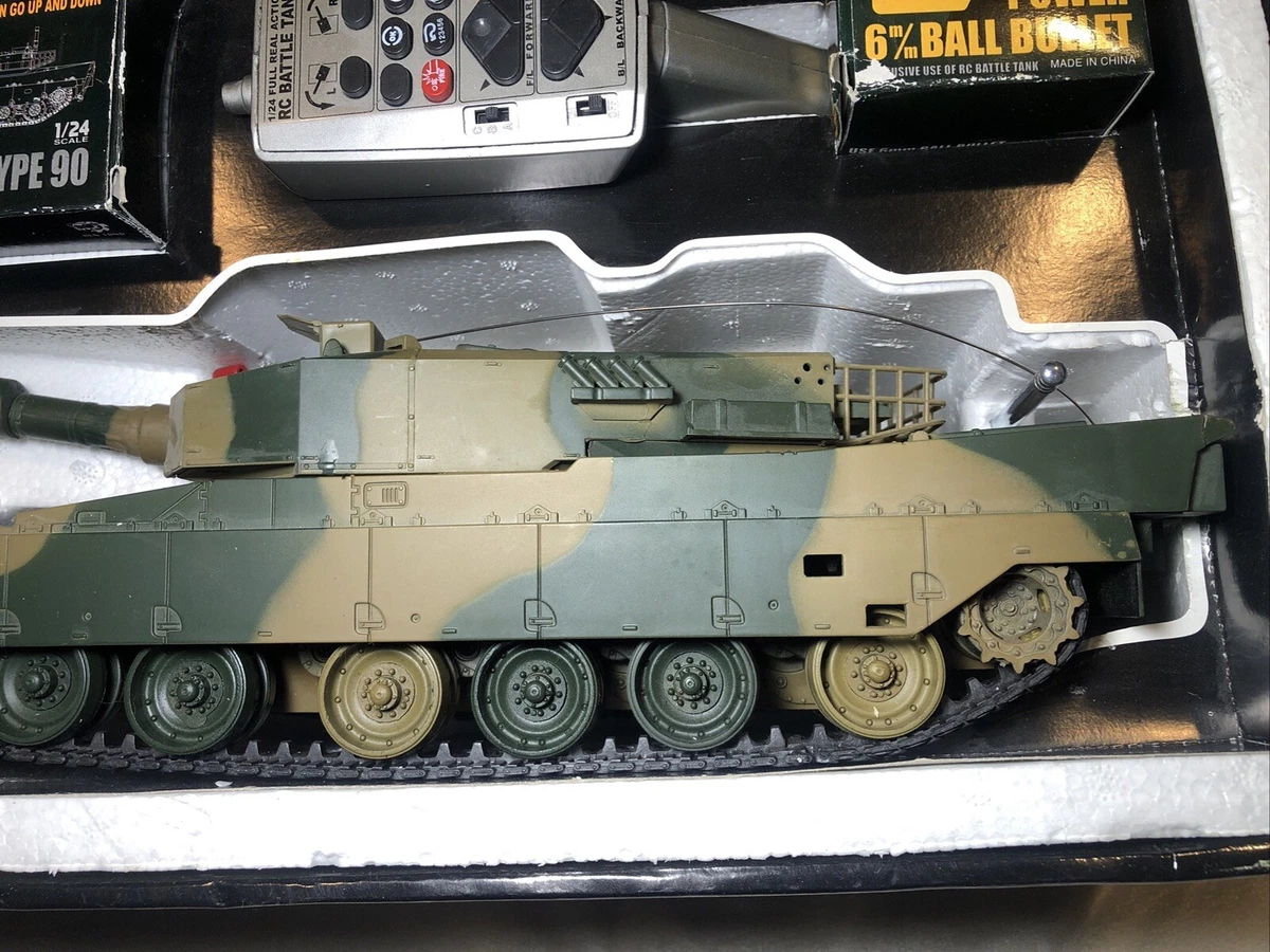 RC Battle Tank Type 90 1/24 Scale Radio Control Airsoft Firing Range