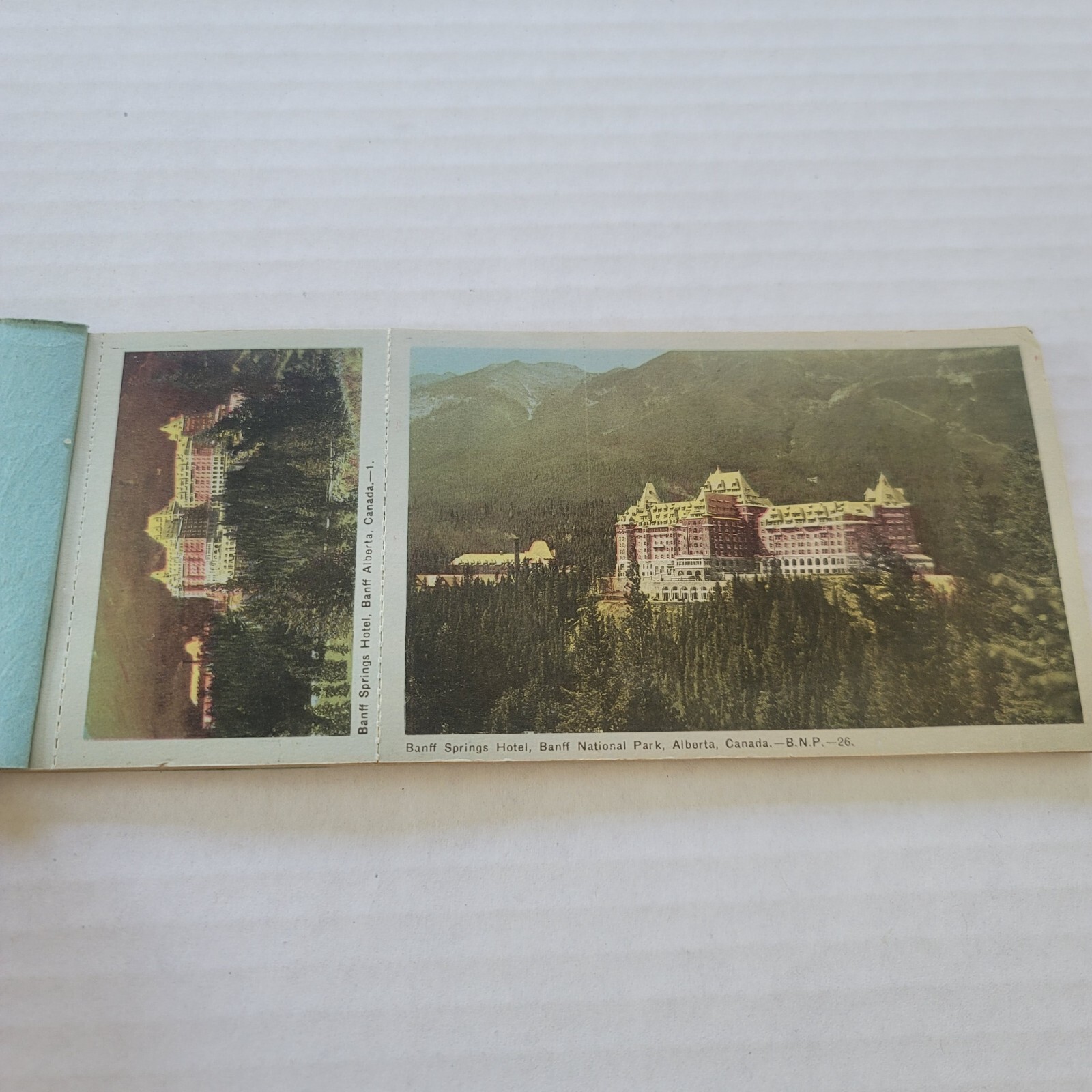 Vintage Banff Alberta Canada Miniature Postcard View Album 10 Postcards