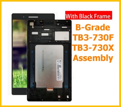 B 5D68C05533 5D68C05758 TB3-730 LCD Screen Touch Screen Assembly + Frame Black