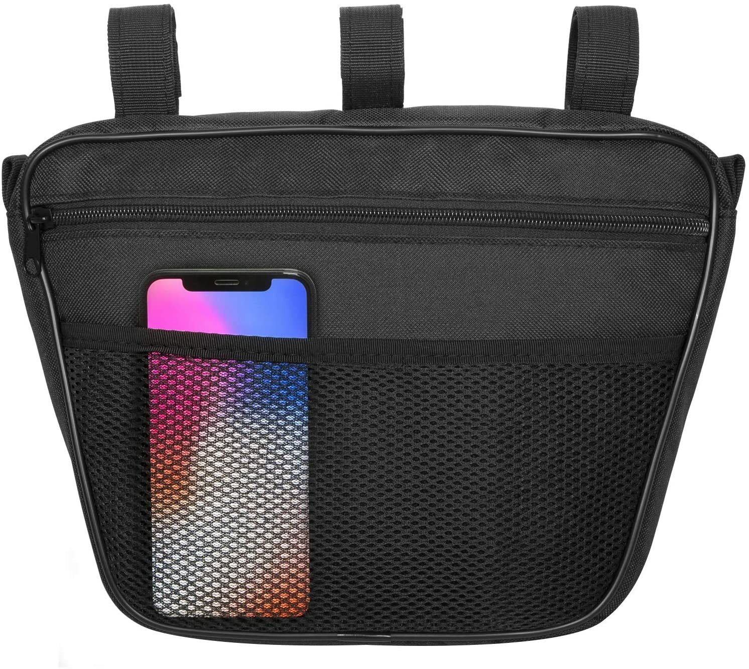 Black Passenger Grab Handle Storage Pouch Bag For Jeep Wrangler JK JL