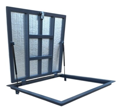Bodenluke 80x80 cm  Schachtabdeckung Revisionsschacht 800x800 mm Thermo Max-3