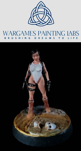 Handpainted Lara Croft figure for RPG board games or your collection - Picture 5 of 8