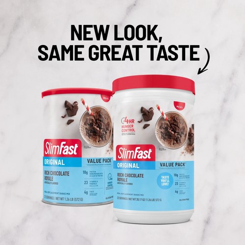 SlimFast Original Meal Replacement Shake Mix, 20.18 Oz ( Pack of 2 ) - Picture 6 of 7