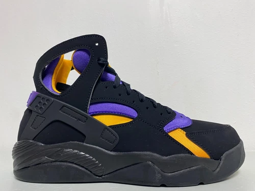 Nike Air Flight Huarache Black Varsity Purple Del Sol FD0188-001 Men's Size 7.5