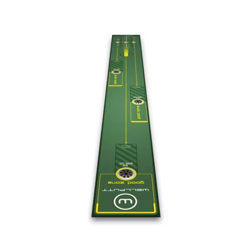 WELLPUTT - Golf Putting Training Mat - 10ft Start 2.0