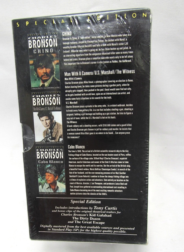 Lot of 8 VHS Tapes Movies Mixed Genre Factory Sealed New Charles Bronson - Afbeelding 7 van 9