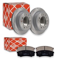 Febi Bremsscheiben Hinten Ø 312Mm + BeläGe Passend FüR Toyota Land Cruiser Prado