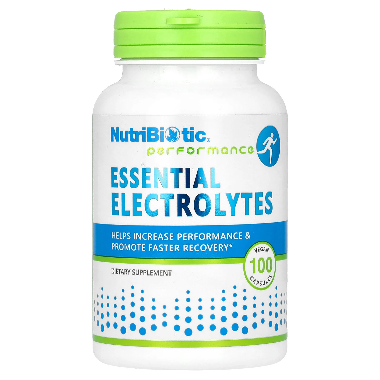 NutriBiotic Essential Electrolytes 100 Vegan Capsules Egg-Free, Gluten-Free