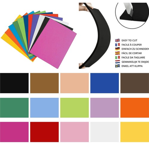 EVA A4 Foam Sheets 9 Pack
