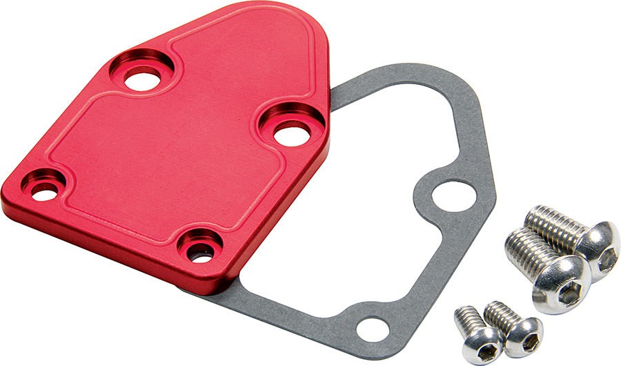 Allstar ALL40302, One Red Aluminum Sbc F/P Block Off Plate Red ...