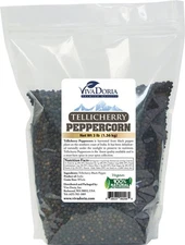Tellicherry Black Peppercorn, Steam Sterilized Whole Black Pepper, 3 Pound, F...