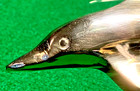 2 Brass Porpoise Dolphin Hollow Figurine Decorative Collectible Statue  5" Long — photo 7