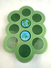 Wee Sprout Baby Food Silicone Green Freezer Tray Natures Little Cubes Click Lid