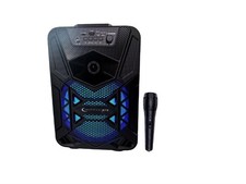 TECHNICAL PRO PORTABLE BLUETOOTH SPEAKER WITH MICROPHONE - BLACK