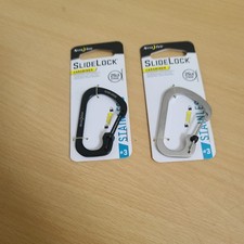Nite Ize SlideLock Stainless Steel Carabiner 3 2-Pack - New 