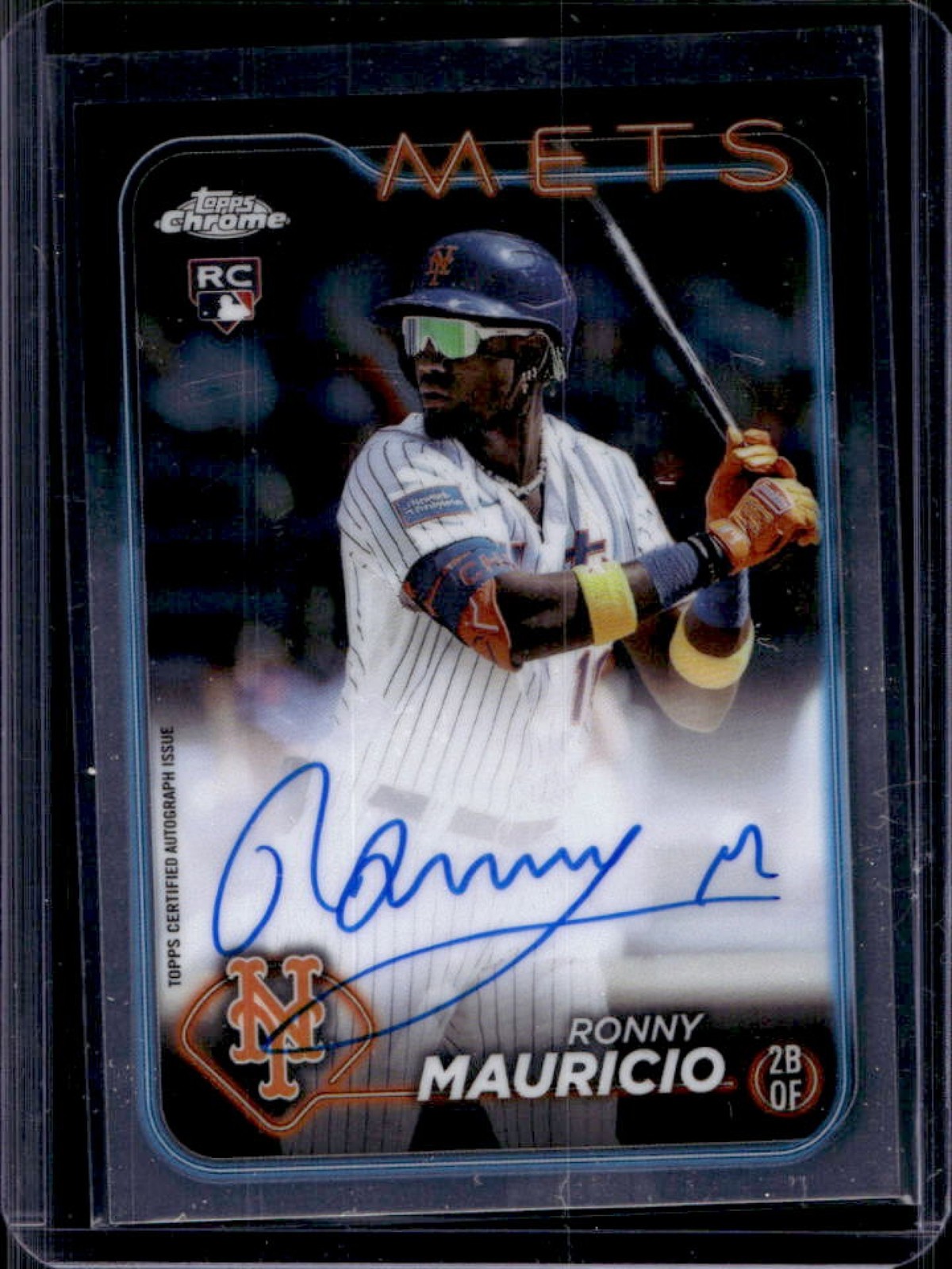 2024 Topps Chrome Ronny Mauricio Rookie Auto RC Rookie #RA-RM Mets