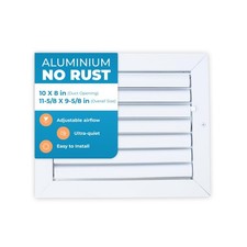 Aluminum 10x8 HVAC Wall Ceiling Vent Cover Adjustable Rustproof Louver Duct Gril