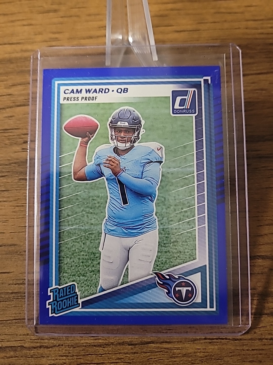 2025 Panini Donruss - Rated Rookie Cam Ward #350 Press Proof Blue (RC)