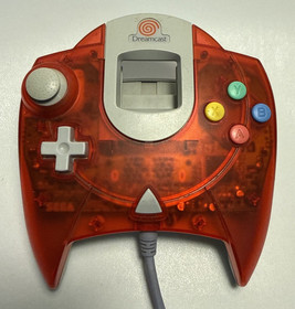 🕹Translucent Red Dreamcast Controller Tested & Works Great Genuine OEM Clean🕹