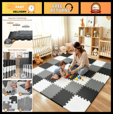 Soft Foam Baby Play Mat, Interlocking Floor Tiles for Crawling Play, Non-Toxic