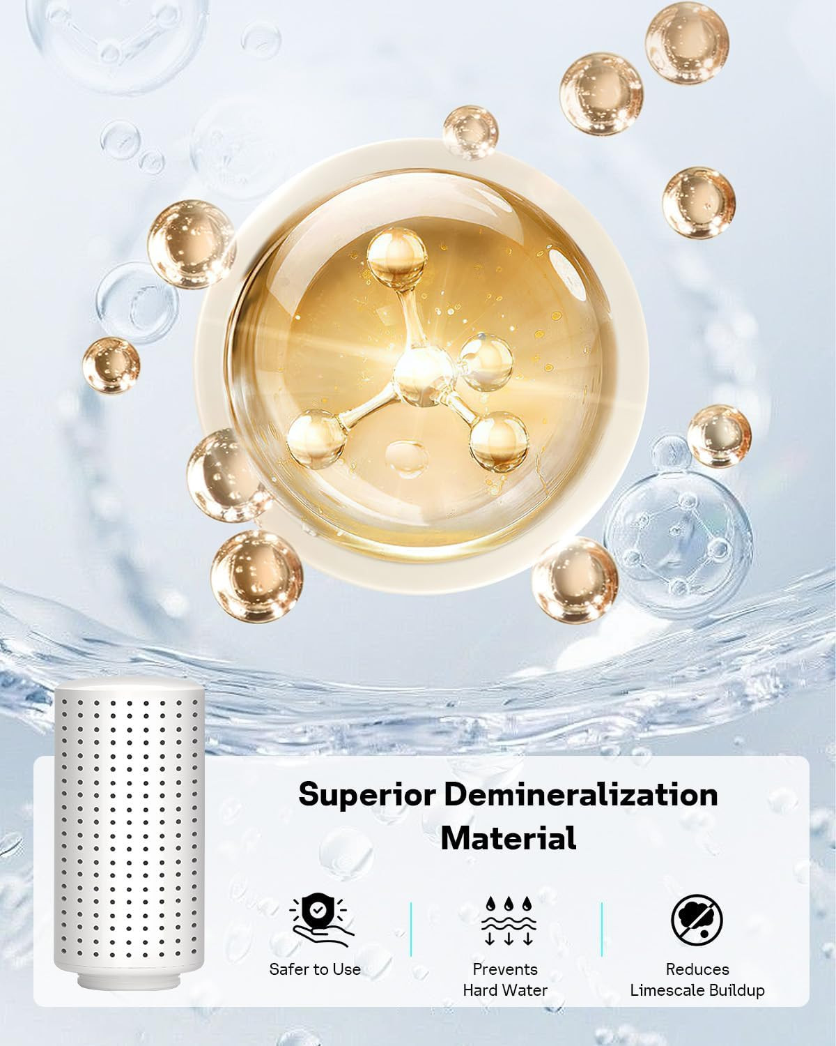 4-Pack Humidifier Demineralization Cartridge Compatible with Dreo Humidifiers HM