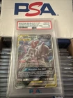 2019 Pokemon SM BSP Power Partnership Tins #SM191 FA Mewtwo & Mew GX PSA 10