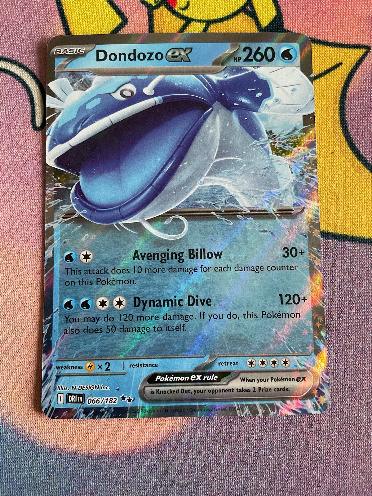 Dondozo ex - 066/182 #66/182 (Holo) (NM) SV10: Destined Rivals DRI Pokemon