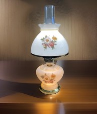 Vintage GWTW Hurricane Parlor Table Lamp with Hand-Painted Sunflower Shade — listing 3