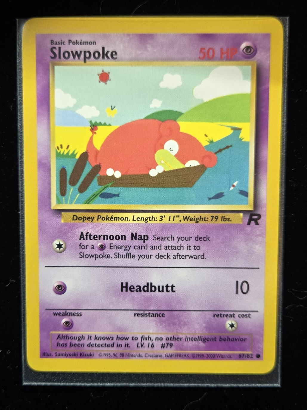 Slowpoke 67/82 Team Rocket Regular Pokemon card