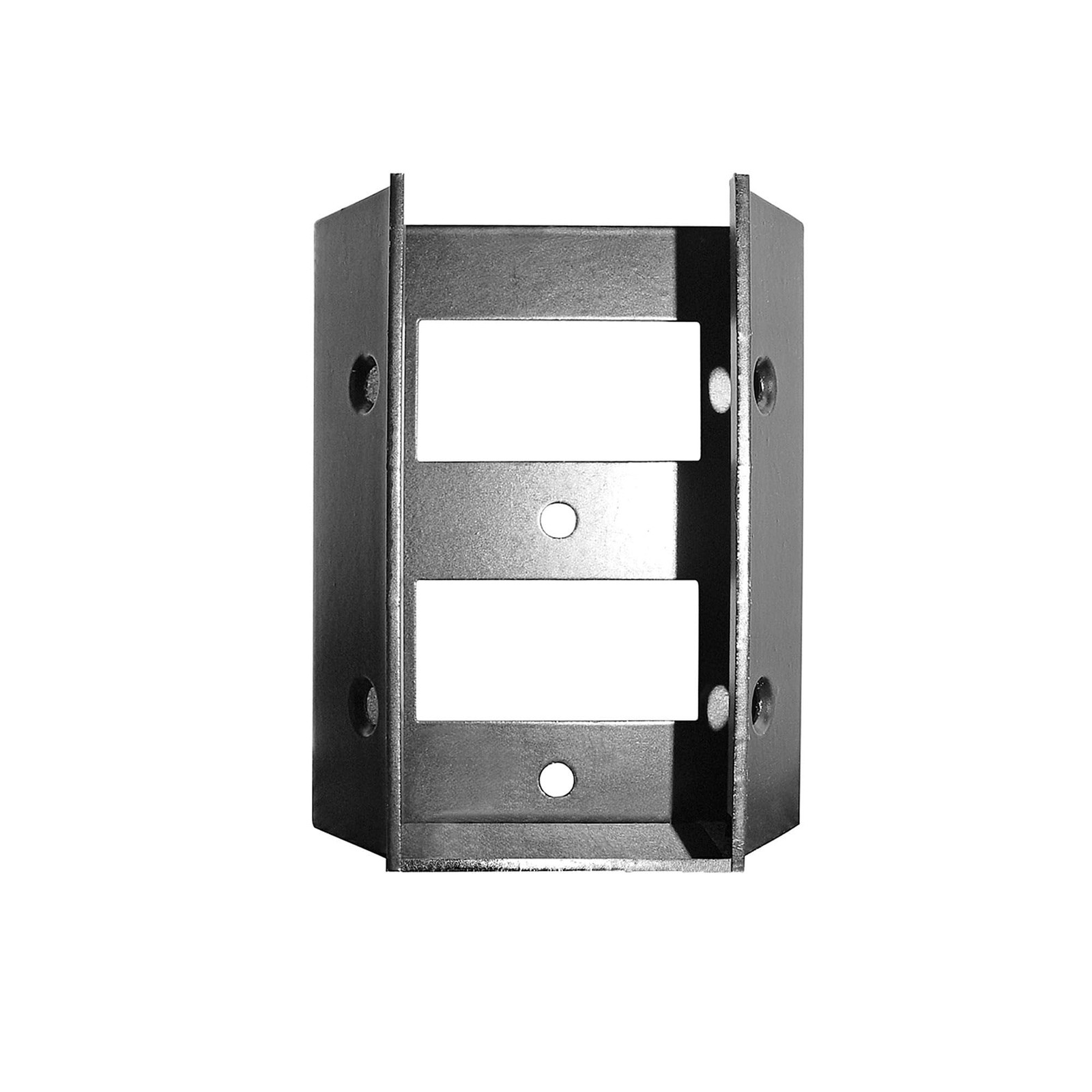 SDRC Stair/Deck 4 Pack with Screws Rail Connector, Black, for Standard 2x4 Rail