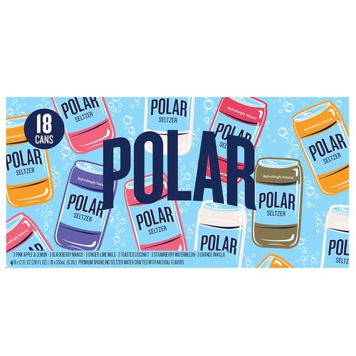 Polar Seltzer pack variété d'eau échantillonneur 12 fl oz boîtes 18 pack - Photo 5/7