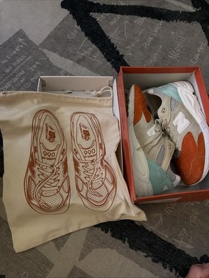 NEW BALANCE 990 V2 USED SIZE 9 KITH CYCLADES RUST PARCHMENT M990KC2