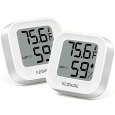 Digital Hygrometer Thermometer for Room Temperature Humidity Meter Indoor The...