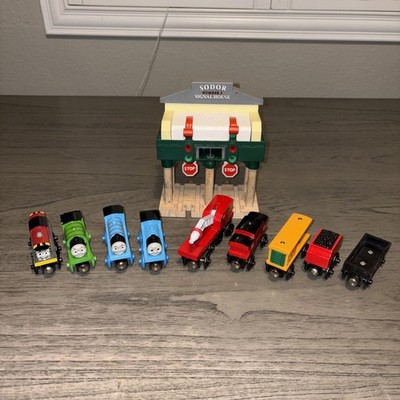Thomas & Friends Wooden Railway Thomas Percy Red Caboose Train Tank Engine Lot